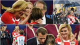 Tổng thống Croatia g&#226;y sốt với h&#236;nh ảnh th&#226;n thiết Tổng thống Ph&#225;p, kh&#243;c khi lau nước mắt Modric