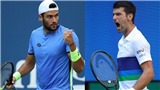 Xem trực tiếp tennis Djokovic vs Berrettini, US Open 2021