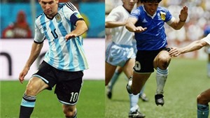 Lineker:  Messi kh&#244;ng thể s&#225;nh được với Maradona