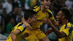 Aubameyang bứt tốc khủng khiếp rồi dứt điểm tinh tế, Dortmund hạ đẹp Sporting Lisbon