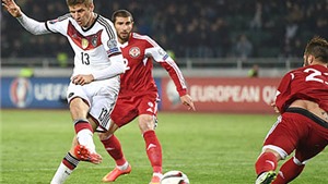 Georgia 0-2 Đức: Nh&#224; v&#244; địch thế giới vẫn ngủ qu&#234;n