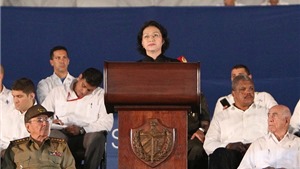 Ph&#225;t biểu của Chủ tịch Quốc hội tại lễ tưởng niệm L&#227;nh tụ Fidel 