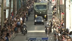 VIDEO: Đường phố Cuba chật k&#237;n người d&#226;n tiễn biệt l&#227;nh tụ Fidel Castro 