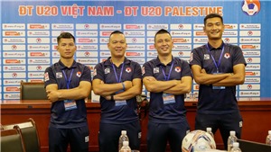 Trọng t&#224;i FIFA bắt ch&#237;nh trận giao hữu U20 Việt Nam v&#224; U20 Palestine