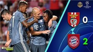 VIDEO Benfica 0-2 Bayern Munich: &#39;H&#249;m x&#225;m&#39; khởi đầu thuận lợi