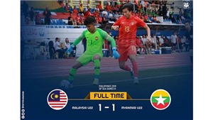 U22 Malaysia 1-1 U22 Myanmar: Giằng co quyết liệt, chia điểm trong tiếc nuối