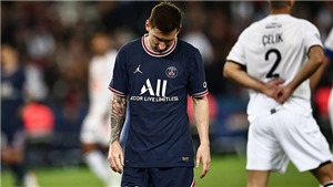 PSG: Messi g&#226;y th&#226;́t vọng, bị thay ra sau hiệp 1 trận thắng Lille 