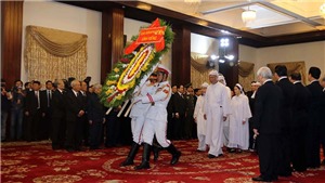 VIDEO Cử h&#224;nh trọng thể lễ viếng nguy&#234;n Thủ tướng Phan Văn Khải