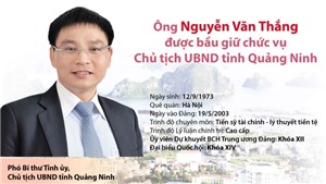 &#212;ng Nguyễn Văn Thắng được bầu giữ chức vụ Chủ tịch UBND tỉnh Quảng Ninh