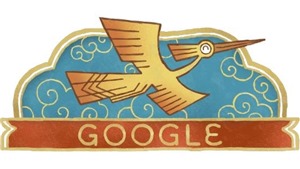 Google Doodle ch&#224;o mừng Quốc kh&#225;nh Việt Nam bằng h&#236;nh tượng chim lạc