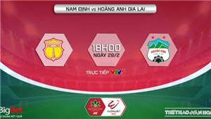 VIDEO trực tiếp b&#243;ng đ&#225;, soi k&#232;o nh&#224; c&#225;i Nam Định vs HAGL, V-League 2022
