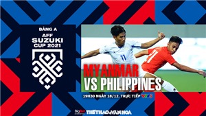 VIDEO Myanmar vs Philippines: Soi k&#232;o nh&#224; c&#225;i, vtv6 vtv5 trực tiếp b&#243;ng đ&#225; h&#244;m nay