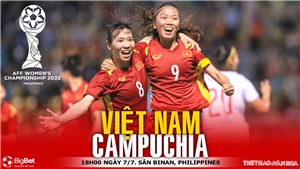 VIDEO Nữ Việt Nam vs Campuchia: VTV6 trực tiếp b&#243;ng đ&#225; nữ Đ&#244;ng Nam &#193; (18h00, 7/7)