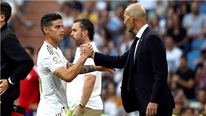 Real Madrid: Zidane chờ “t&#226;n binh” James Rodriguez