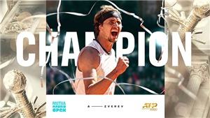 Zverev v&#244; địch Madrid Masters: Tham vọng Grand Slam từ bước đệm Madrid