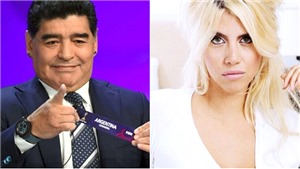 Vợ Icardi mắng Maradona kh&#244;ng thương tiếc