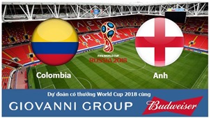 Dự đo&#225;n c&#243; thưởng World Cup 2018: Trận Colombia - Anh (V&#242;ng 1/8)