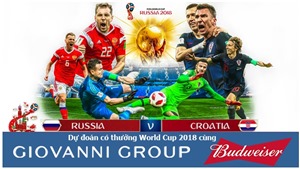 Dự đo&#225;n c&#243; thưởng World Cup 2018: Trận Nga – Croatia (V&#242;ng tứ kết)