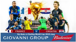 Dự đo&#225;n c&#243; thưởng World Cup 2018: Trận Ph&#225;p - Croatia (Chung kết)