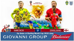 Dự đo&#225;n c&#243; thưởng World Cup 2018: Trận Thụy Điển – Anh (V&#242;ng tứ kết)