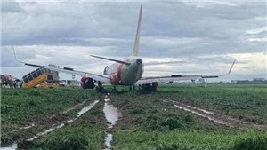 Cục H&#224;ng kh&#244;ng Việt Nam lập tổ điều tra sự cố m&#225;y bay Vietjet lao ra khỏi đường băng