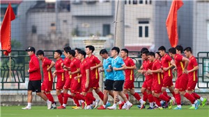 U23 Việt Nam vui vẻ trước trận b&#225;n kết gặp U23 Malaysia