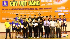 Việt Nam chỉ c&#243; HCĐ ở giải b&#243;ng b&#224;n quốc tế C&#226;y vợt v&#224;ng mở rộng 2018