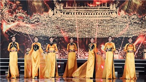 Chung kết Hoa hậu Việt Nam 2020: Top 35 đẹp dịu d&#224;ng với 5 bộ sưu tập &#225;o d&#224;i