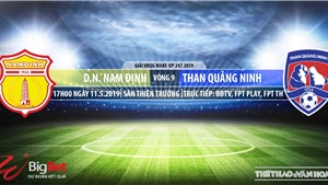 Nam Định vs Than Quảng Ninh: Trực tiếp b&#243;ng đ&#225; v&#224; nhận định (17h00, 10/5), V-League 2019