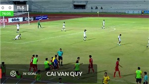 VIDEO U15 Việt Nam 1-0 U15 Timor Leste: &#39;Si&#234;u phẩm&#39; của Văn Quỳ khiến Timor Leste chết lặng