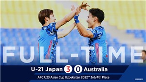 U23 Nhật Bản thắng &#225;p đảo U23 &#218;c, gi&#224;nh hạng Ba giải U23 ch&#226;u &#193; 2022