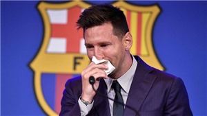 Messi họp b&#225;o chia tay Barca: Cộng đồng mạng ngậm ng&#249;i, hụt hẫng
