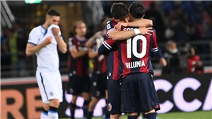 Bologna 2-1 Inter Milan: Thua sốc chủ nh&#224;, Inter kh&#244;ng thể tự quyết cuộc đua v&#244; địch Serie A