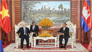 B&#225;o ch&#237; Campuchia đ&#225;nh gi&#225; cao chuyến thăm của Tổng B&#237; thư, Chủ tịch nước Nguyễn Ph&#250; Trọng