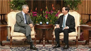 Chủ tịch nước Trần Đại Quang gặp Thủ tướng Singapore L&#253; Hiển Long