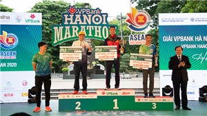 Gần 6.000 người trực tiếp tham gia giải chạy VPBank Hanoi Marathon ASEAN 2020
