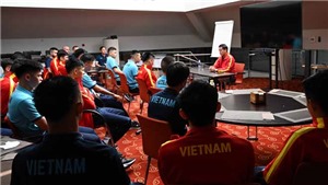 Tuyển futsal Việt Nam được động vi&#234;n tinh thần trước trận gặp Panama