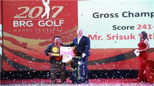 Tay golf Th&#225;i Lan gi&#224;nh Best Gross tại giải BRG Golf H&#224; Nội Festival 2017