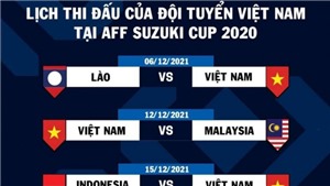 Lịch thi đấu AFF Cup 2021 - LTĐ b&#243;ng đ&#225; ch&#237;nh thức của ĐT Việt Nam