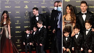 Fan ngưỡng mộ h&#224;nh động bảo vệ vợ của Messi ở gala Quả b&#243;ng V&#224;ng