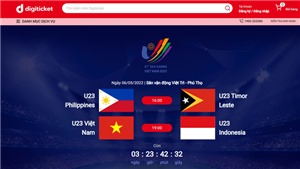 V&#233; b&#243;ng đ&#225; nam SEA Games của U23 Việt Nam vừa mở đ&#227; b&#225;n hết