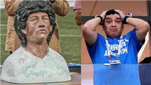 Tượng Maradona gia nhập &#39;Những thảm họa nghệ thuật&#39; của c&#225;c ng&#244;i sao b&#243;ng đ&#225;