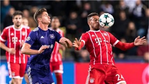Video clip highlights b&#224;n thắng trận Anderlecht 1-2 Bayern Munich