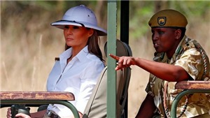 B&#224; Melania Trump bị chỉ tr&#237;ch nặng nề khi đội mũ thực d&#226;n tới thăm Kenya