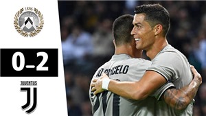 Video Udinese 0-2 Juventus: Ronaldo rực s&#225;ng, Juve lập kỷ lục