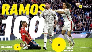 Video Real Madrid 3-0 Leganes: Ramos c&#225;n mốc 100 b&#224;n, Vinicius tỏa s&#225;ng rực rỡ