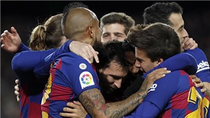 Barcelona 1-0 Granada: Messi vẫn l&#224; người h&#249;ng, Quique Setien khởi đầu su&#244;n sẻ
