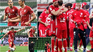 Bremen 0-1 Bayern Munich: Lewandowski lại tỏa s&#225;ng, Bayern lần thứ 8 v&#244; địch Bundesliga