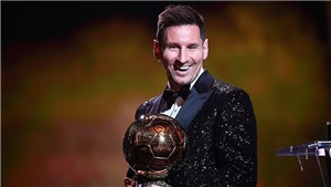Messi lần thứ 7 gi&#224;nh Quả b&#243;ng v&#224;ng
