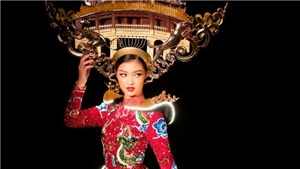 Chi&#234;m ngưỡng bộ quốc phục của &#193; hậu&#160;Kiều Loan tại Hoa hậu H&#242;a b&#236;nh Quốc tế 2019